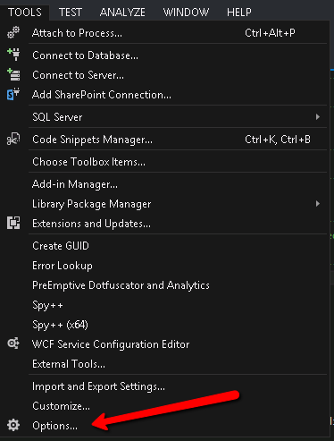 Show Or Hide Line numbers In Documents In Visual Studio