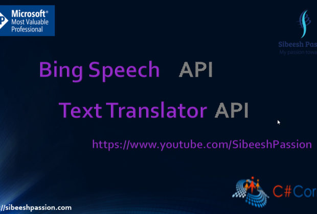 Bing Speech And Translate Text